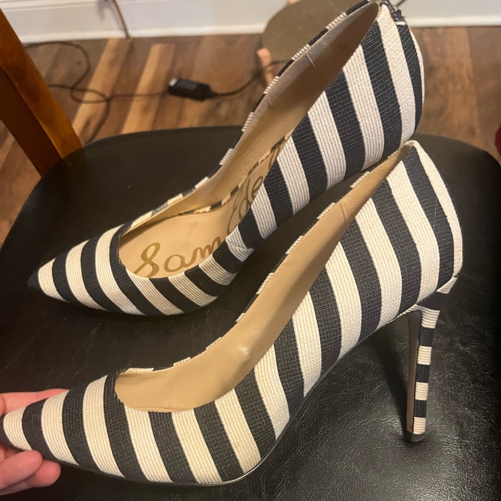 sam edelman hazel striped pumps